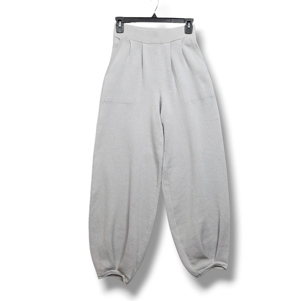 Free People Beach Freya Pants Womens Small Gray Linen Blend Jogger